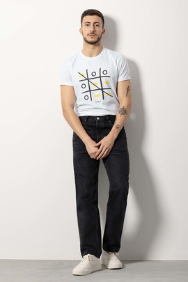  Camiseta 3 En Raya Blanca