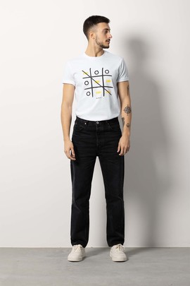  Camiseta 3 En Raya Blanca