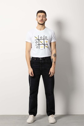  Camiseta 3 En Raya Blanca