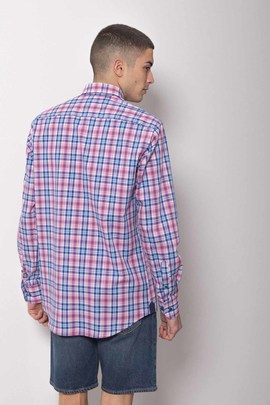  Camisa Klout Madras Rosa Para Hombre