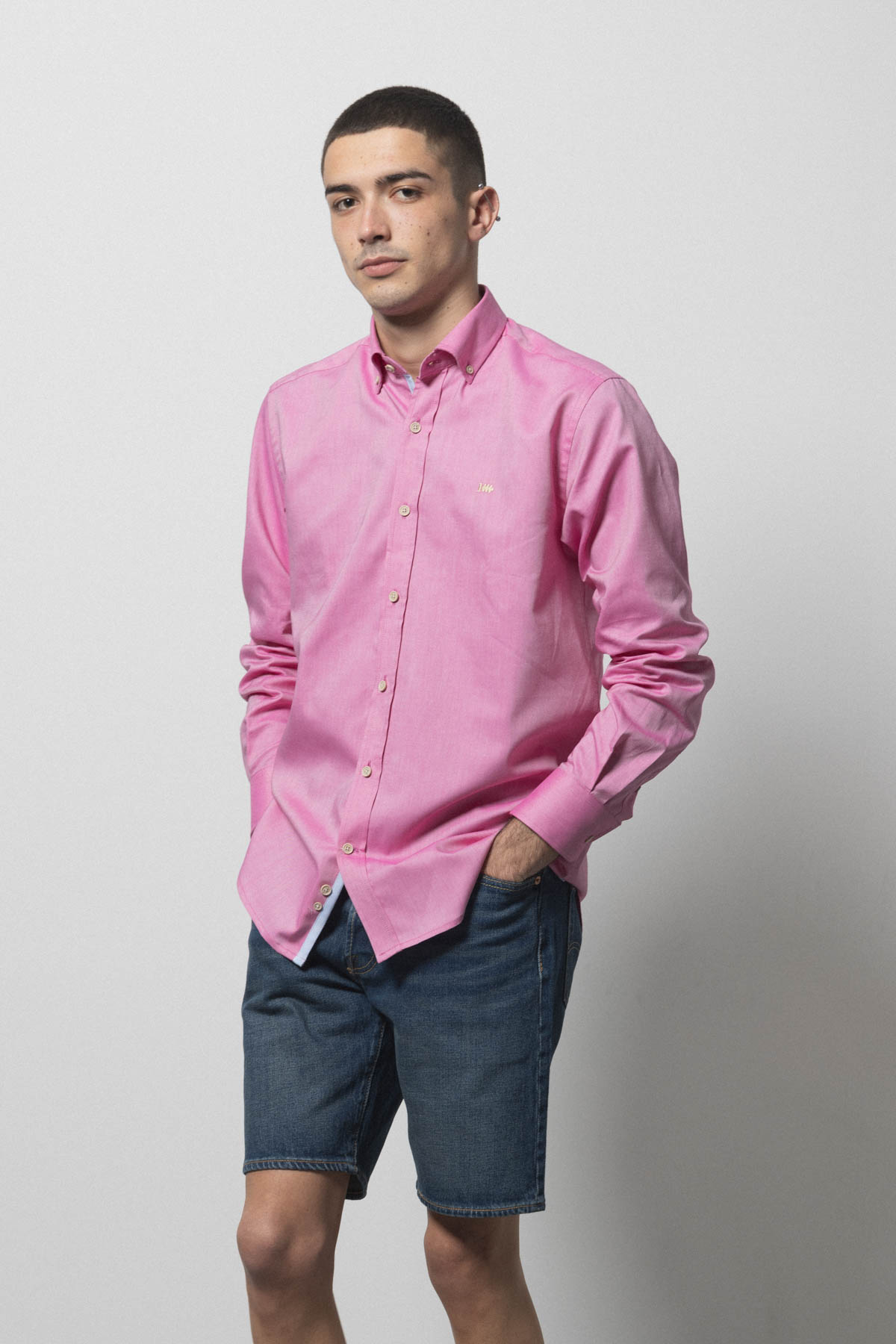 Camisa Klout Aurelio Rosa para Hombre