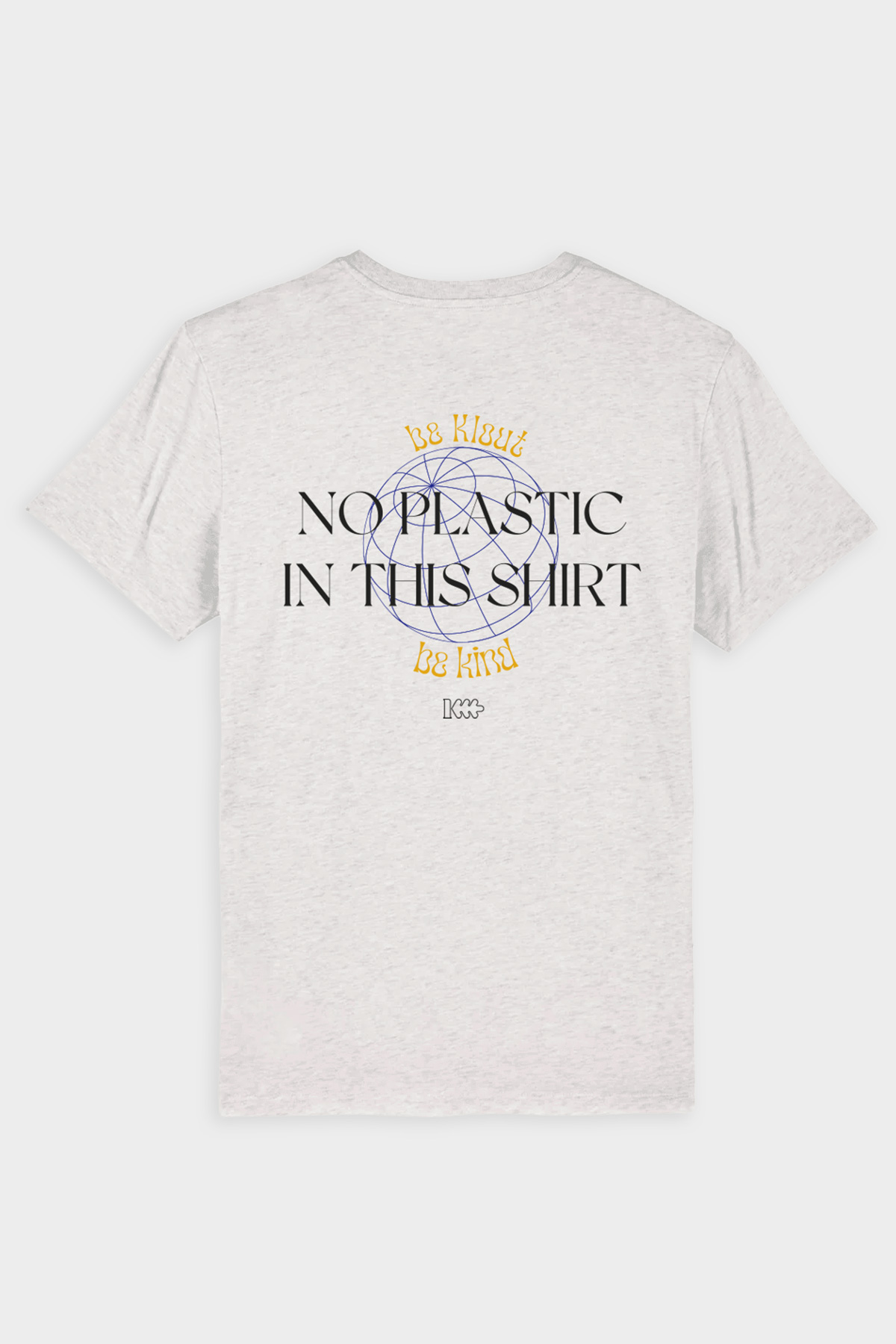 Camiseta Klout No Plastic Gris para Mujer y Hombre