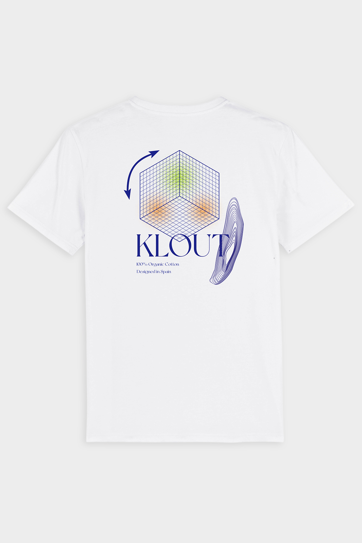 Camiseta Klout Aesthetic Blanco Hombre y Mujer