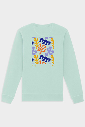  Sudadera Klout Mediterraneo Turquesa Ecosostenible