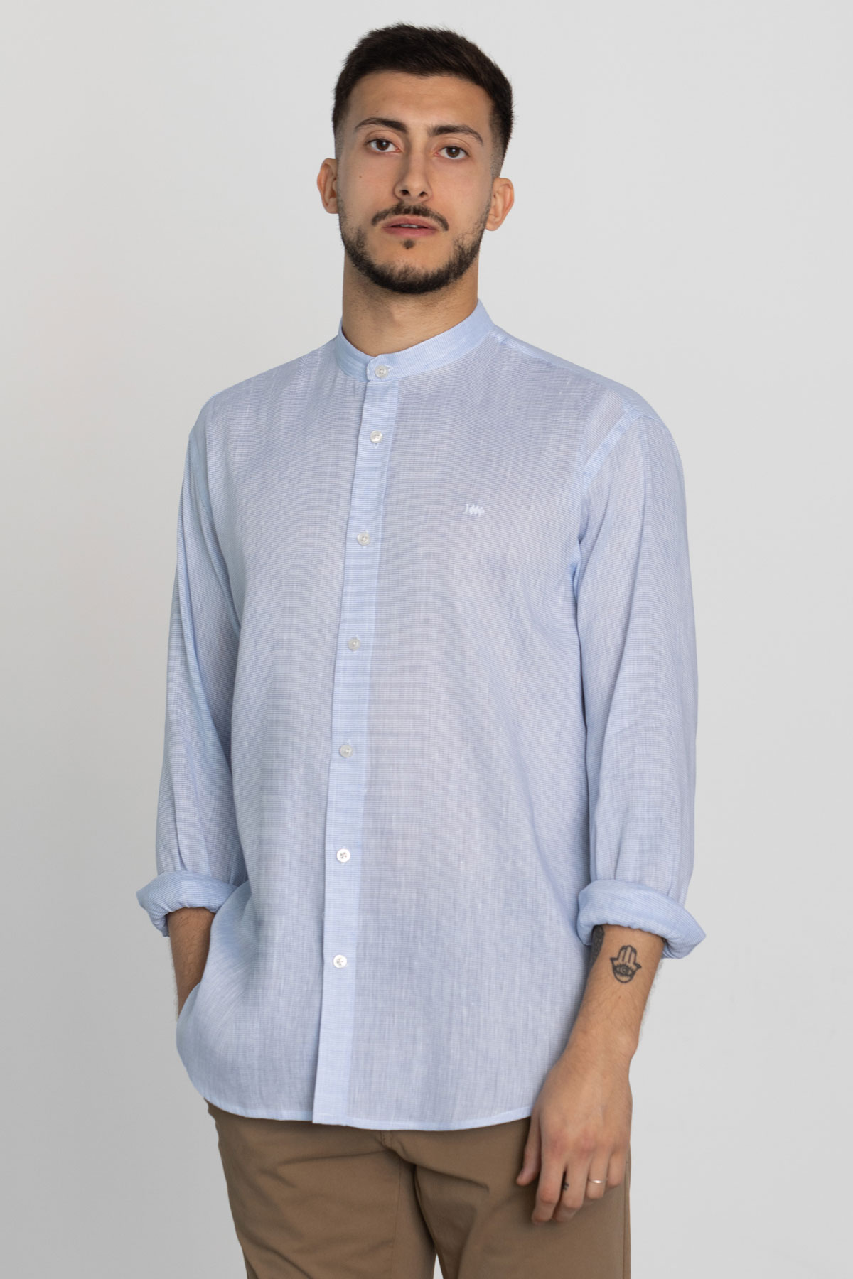 Camisa Klout Mao Milrayas Azul para Hombre