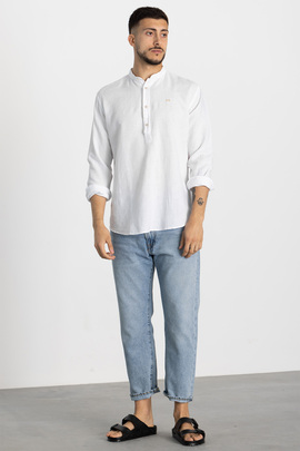  Camisa Klout Polera Cuarzo Blanca para Hombre