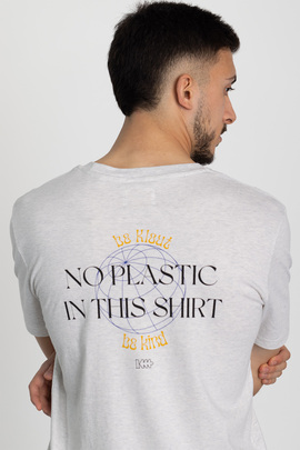  Camiseta Klout No Plastic Gris para Mujer y Hombre