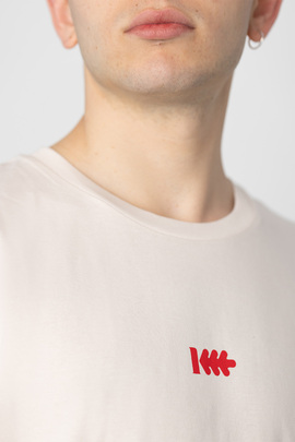  Camiseta Klout Tornado Blanco Vintage y Rojo