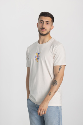  Camiseta Klout Mediterraneo Blanco Vintage