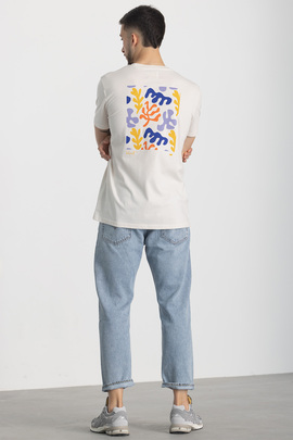  Camiseta Klout Mediterraneo Blanco Vintage