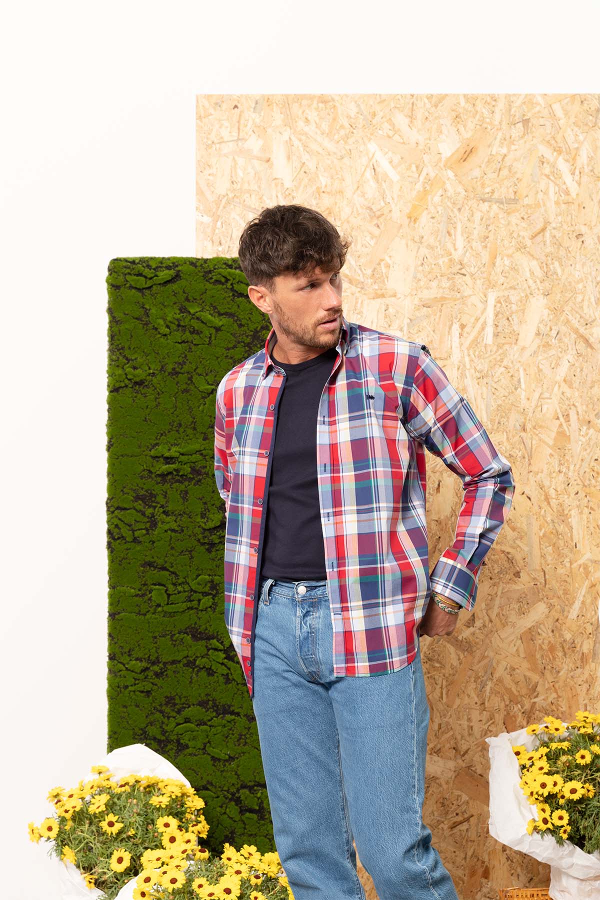 Camisa Klout Cosme Rojo Para Hombre