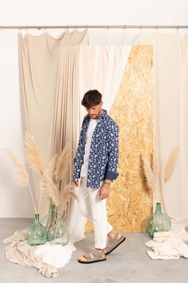  Camisa Klout Paisley Azul Marino Para Hombre