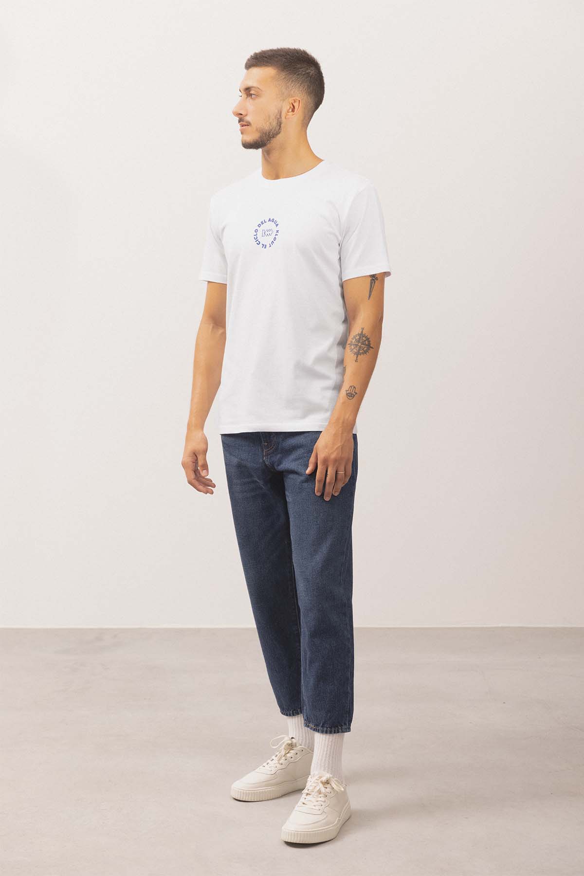 Camiseta Klout Ciclo del Agua Blanco para Hombre