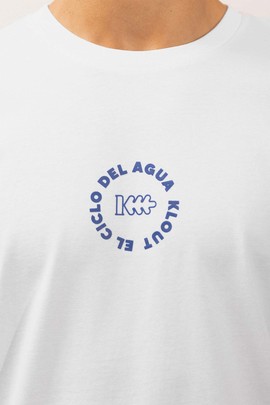  Camiseta Klout Ciclo del Agua Blanco para Hombre