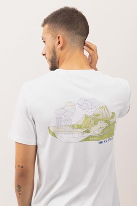  Camiseta Klout Ciclo del Agua Blanco para Hombre