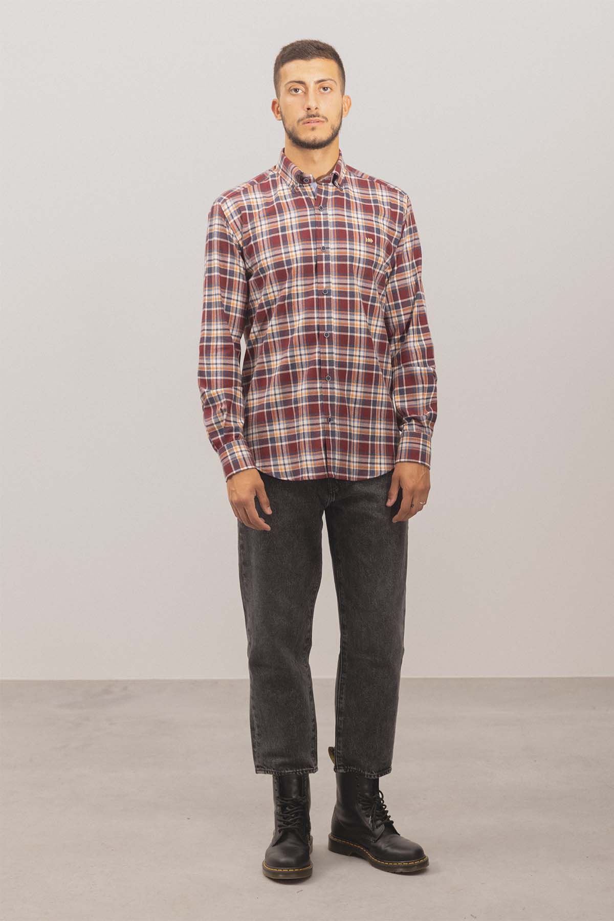 Camisa Klout Harris Granate para Hombre