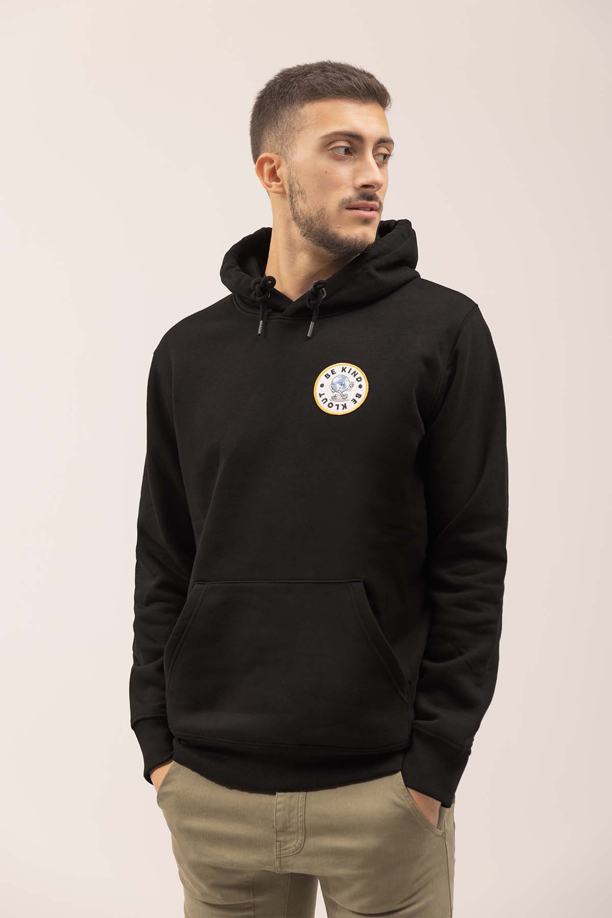 Sudadera Kloud Bekind Hood Negro para Hombre