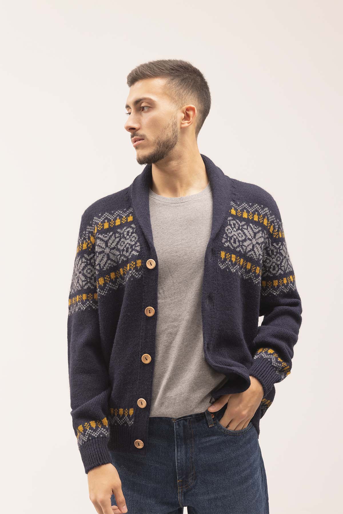 Chaqueta Klout Natal Azul para Hombre