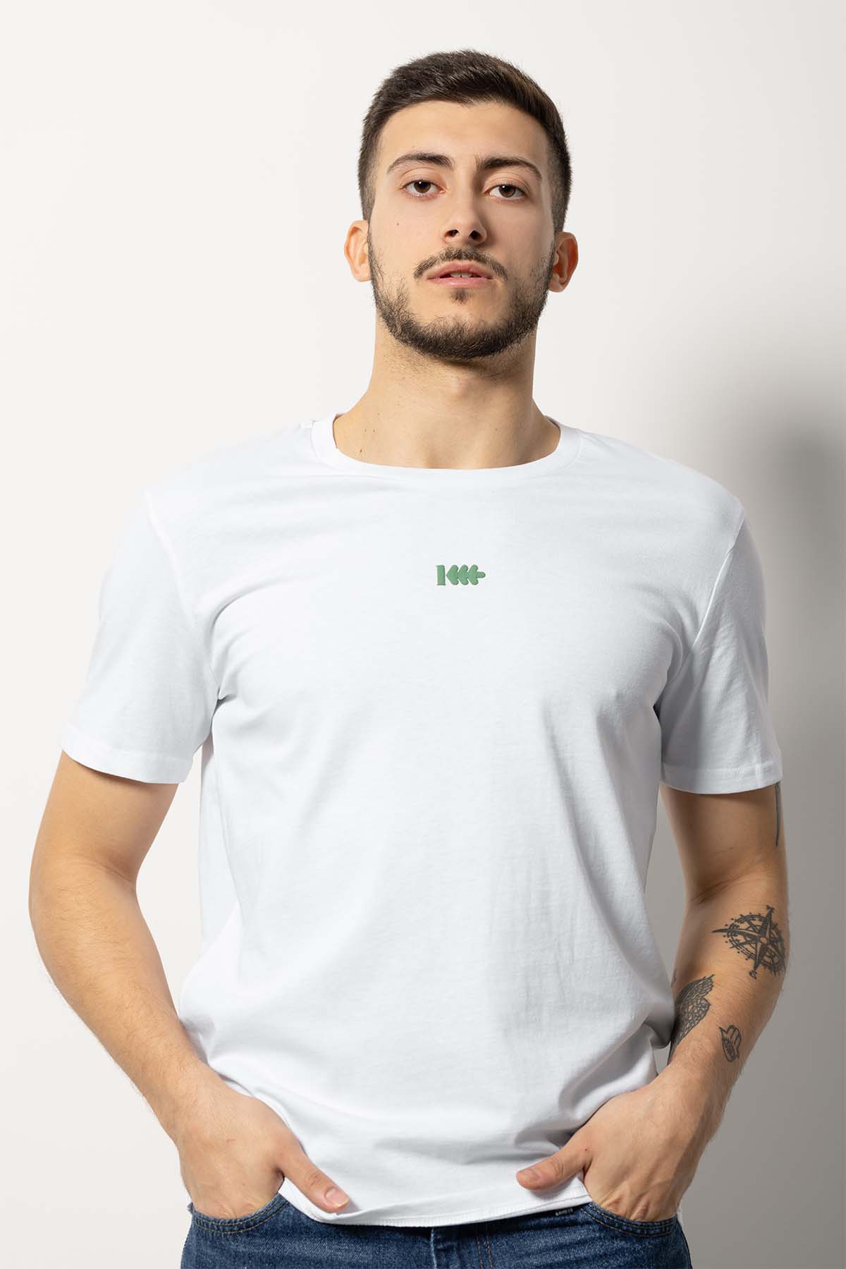 Camiseta Barcode Blanca